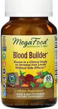 Фото MegaFood Blood Builder 60 таблеток (MGF10171)