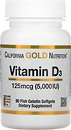 Фото California Gold Nutrition Vitamin D3 125 мкг 90 капсул