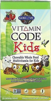 Фото Garden of Life Vitamin Code Kids Multivitamin со вкусом вишня-ягода 30 таблеток