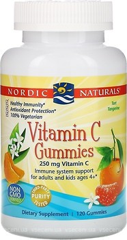 Фото Nordic Naturals Vitamin C Gummies со вкусом мандарина 120 таблеток