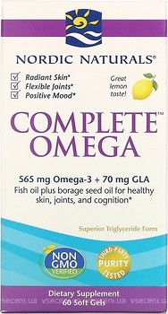 Фото Nordic Naturals Complete Omega со вкусом лимона 60 капсул