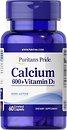 Фото Puritan's Pride Calcium 600+Vitamin D3 60 таблеток