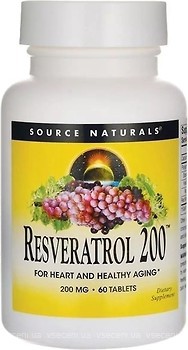 Фото Source Naturals Resveratrol 200 мг 60 таблеток (SN2293)