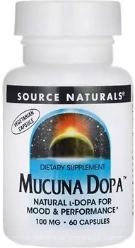 Фото Source Naturals Mucuna Dopa 60 капсул