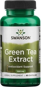 Фото Swanson Green Tea Extract 60 капсул