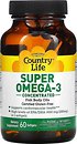 Фото Country Life Super Omega-3 Concentrated 60 капсул