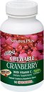 Фото Nature's Plus Ultra Cranberry со вкусом клюквы и клубники 90 таблеток
