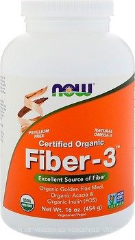 Фото Now Foods Fiber-3 454 г