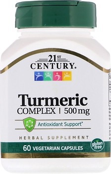 Фото 21st Century Turmeric Complex 500 мг 60 капсул