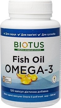 Фото Biotus Omega 3 Fish Oil 120 капсул (BIO530029)
