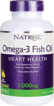 Фото Natrol Omega-3 Fish Oil 1000 мг со вкусом лимона 90 капсул