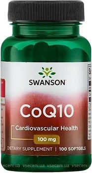 Фото Swanson CoQ10 100 мг 100 капсул (SWA02561)