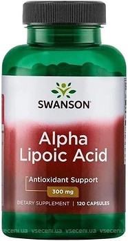 Фото Swanson Alpha Lipoic Acid 300 мг 120 капсул