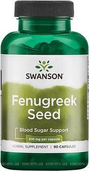 Фото Swanson Fenugreek Seed 90 капсул