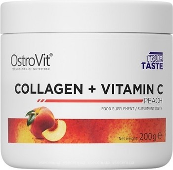 Фото OstroVit Collagen + Vitamin C со вкусом персика 200 г