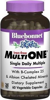 Фото Bluebonnet Nutrition MultiONE Single Daily Multiple Iron-Free 60 капсул (BLB0146)