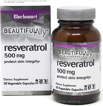 Фото Bluebonnet Nutrition Beautiful Ally Resveratrol 500 мг 30 капсул