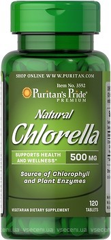 Фото Puritan's Pride Natural Chlorella 120 таблеток