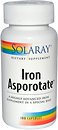 Фото Solaray Iron Asporotate 18 мг 100 капсул (SOR04600)
