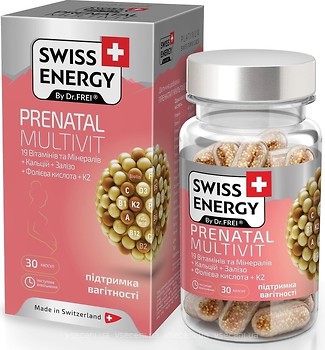 Фото Swiss Energy Prenatal Multivit 30 капсул