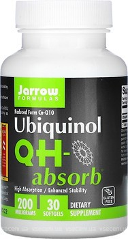 Фото Jarrow Formulas Ubiquinol QH-Absorb 200 мг 30 капсул