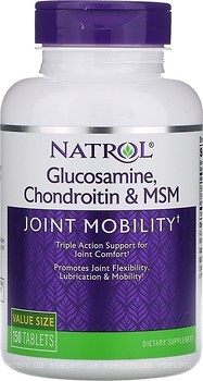 Фото Natrol Glucosamine Chondroitin And MSM 150 таблеток