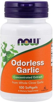 Фото Now Foods Odorless Garlic 100 капсул