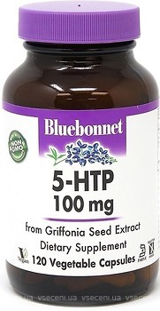 Фото Bluebonnet 5-HTP 100 мг 120 капсул