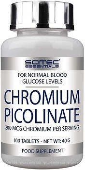 Фото Scitec Essentials Chromium Picolinate 100 таблеток