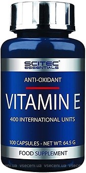 Фото Scitec Essentials Vitamin E 100 капсул