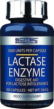 Фото Scitec Essentials Lactase Enzyme 100 капсул