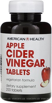 Фото American Health Apple Cider Vinegar 200 таблеток (AMH02941)