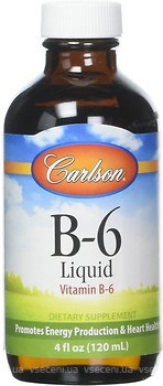 Фото Carlson Labs Vitamin B6 Liquid 120 мл