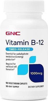 Фото GNC Vitamin B12 1000 мкг 90 таблеток (CN0555)