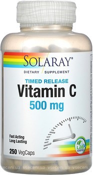 Фото Solaray Timed Release Vitamin C 500 мг 250 капсул