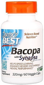 Фото Doctor's Best Bacopa with Synapsa 60 капсул