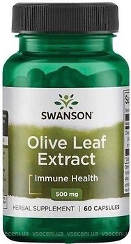 Фото Swanson Olive Leaf Extract 500 мг 60 капсул