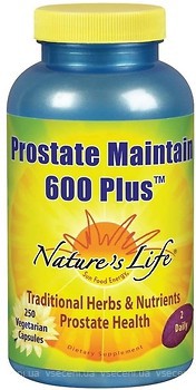 Фото Nature's Life Prostate Maintain 600 Plus 250 капсул