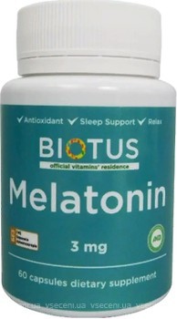Фото Biotus Melatonin 3 мг 60 капсул