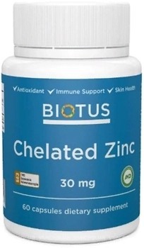 Фото Biotus Chelated Zinc 30 мг 60 капсул