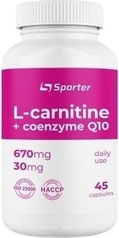 Фото Sporter L-Carnitine + CoQ10 45 капсул