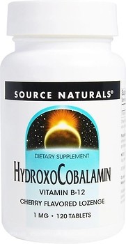 Фото Source Naturals HydroxoCobalamin со вкусом вишни 120 таблеток