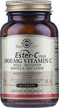 Фото Solgar Ester-C Plus Vitamin C 1000 мг 60 таблеток