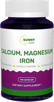 Фото Sunny Calcium Magnesium and Iron 100 капсул