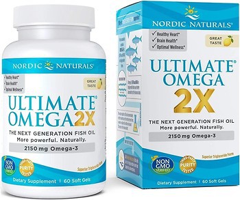 Фото Nordic Naturals Ultimate Omega 2X 2150 мг со вкусом лимона 60 капсул