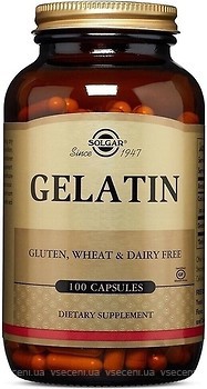 Фото Solgar Gelatin 1680 мг 100 капсул