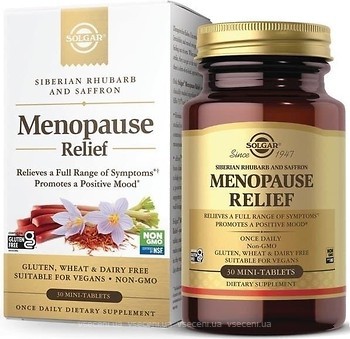 Фото Solgar Menopause Relief 30 таблеток