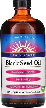 Фото Heritage Store Black Seed Oil 480 мл