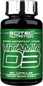 Фото Scitec Nutrition Vitamin D3 250 капсул