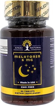 Фото UA-Pharm Melatonin 6 мг 60 таблеток